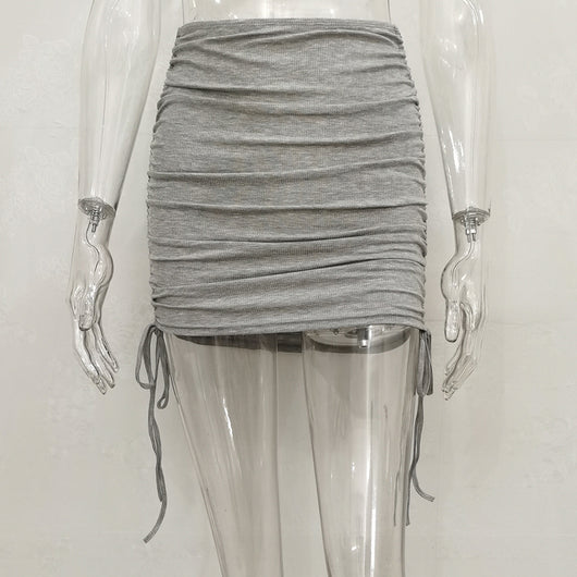 Falda Tejida con Cordón Ajustable Estilo Europeo - Image 3