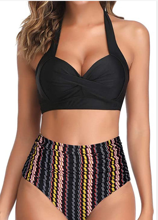 Bikini Dividido de Cintura Alta con Estampado Digital - Image 10