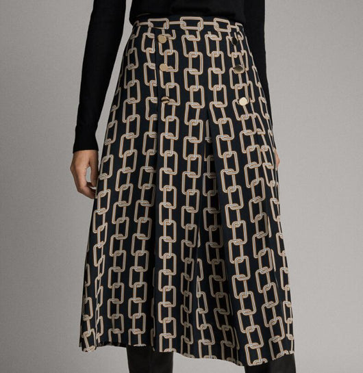 Falda Estampado Cadena Cintura Alta Ajustada - Colección Primavera Verano - Image 3