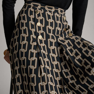 Falda Estampado Cadena Cintura Alta Ajustada - Colección Primavera Verano - Image 5