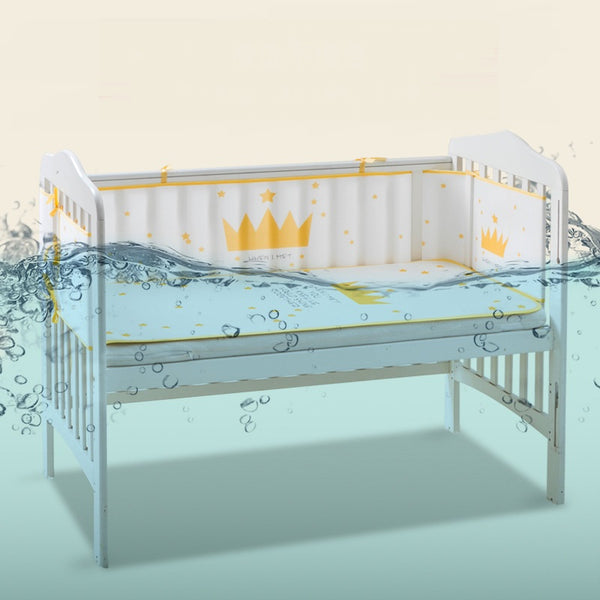 Protector de Cuna Transpirable 3D Mesh - Barrera Anti-Golpes Universal para Bebés