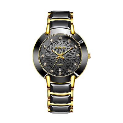 Reloj de Pareja con Movimiento Importado y Cerámica Premium