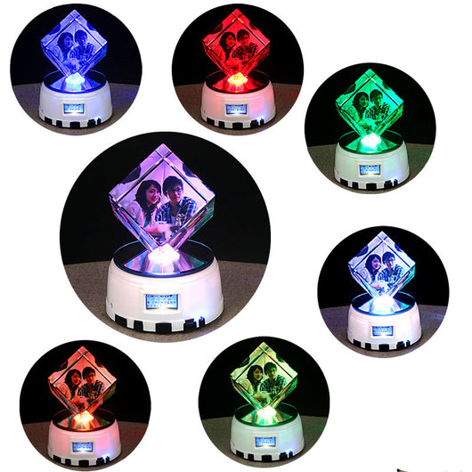 Caja de Música Personalizada con Foto, Bola de Cristal Bluetooth para San Valentín - Image 9