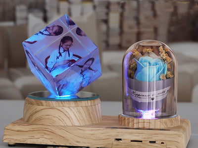 Caja de Música Personalizada con Foto, Bola de Cristal Bluetooth para San Valentín - Image 5