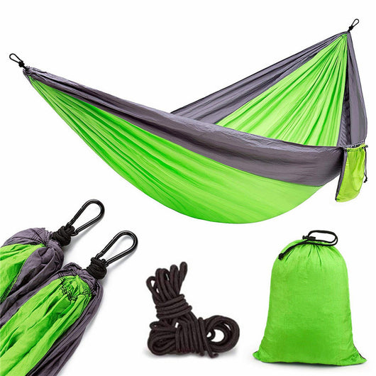 Hamaca de Camping Portátil - Hamaca Doble de Paracaídas para Aventuras al Aire Libre - Image 6