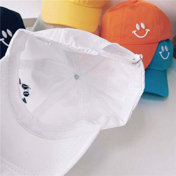 Gorra de Béisbol Infantil con Bordado de Carita Feliz y Dibujos Animados