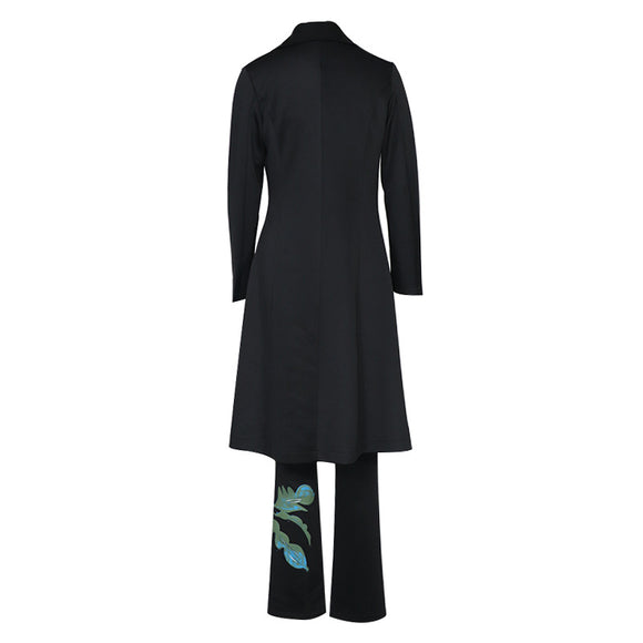 Gabardina Larga Estampada para Mujer - Abrigo de Moda Otoño Invierno