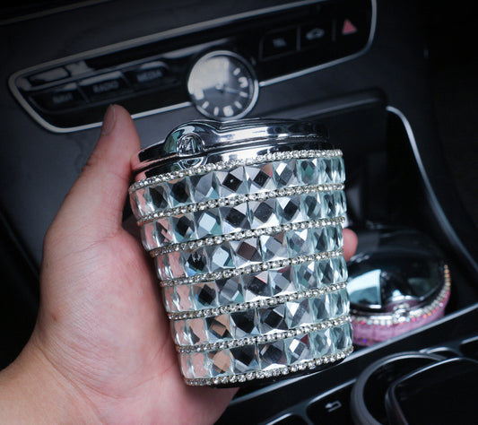 Cenicero para Auto con Cristales LED Diamantado Premium - Image 2