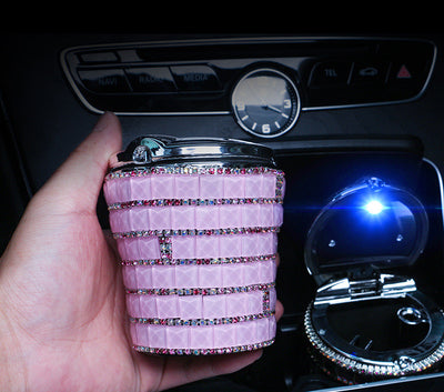 Cenicero para Auto con Cristales LED Diamantado Premium - Image 7