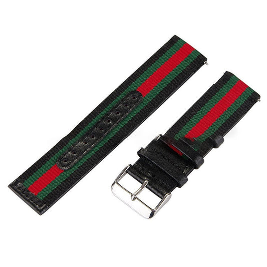 Pulsera Casual de Tela Nylon a Rayas con Cierre Rápido - Image 2