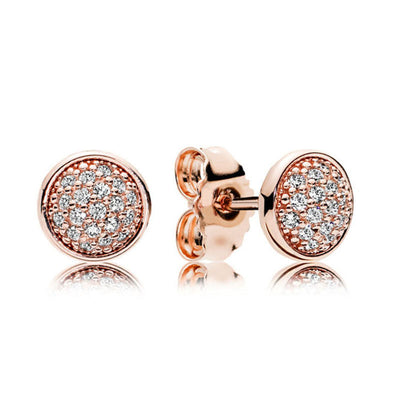 Aretes de Plata 925 Gota de Agua Oro Rosa - Diseño Minimalista Elegante - Image 3
