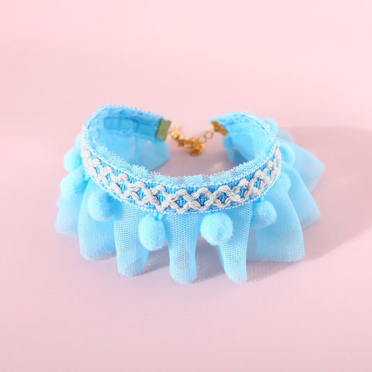 Collar Ajustable Princesa de Encaje para Mascotas - Collar Gato Perro con Estilo Asiático - Image 2