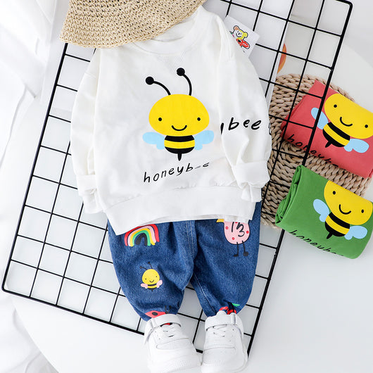 Conjunto de Dos Piezas Abejita Infantil - Suéter y Pantalón para Bebé - Image 14