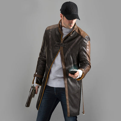 Chaqueta Impermeable de Cuero Sintético para Disfraz Dog Brother - Otoño e Invierno - Image 10