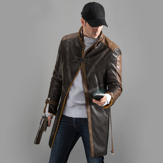 Chaqueta Impermeable de Cuero Sintético para Disfraz Dog Brother - Otoño e Invierno - Image 10