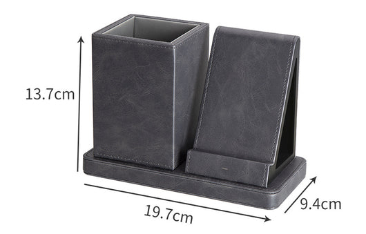 Cargador Inalámbrico Vertical de Cuero Premium - Image 5