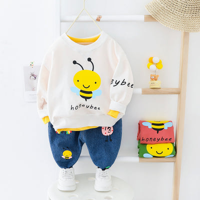 Conjunto de Dos Piezas Abejita Infantil - Suéter y Pantalón para Bebé - Image 5