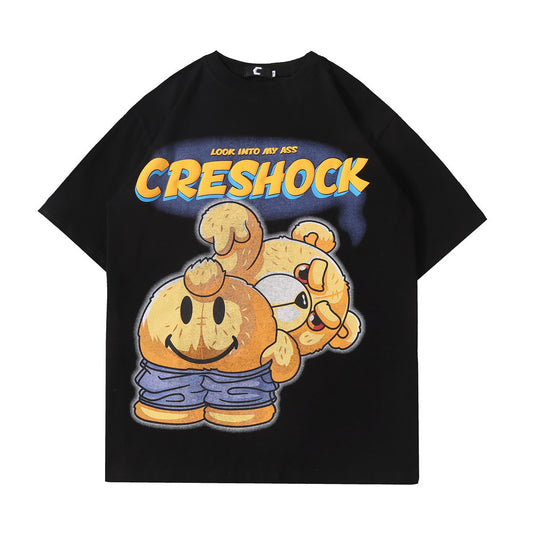 Camiseta Estampado Osito para Hombre - Manga Corta