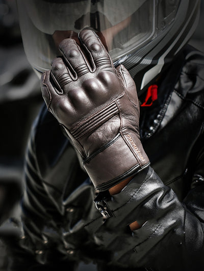 Guantes de Cuero para Motocicleta Invierno Hombre - Image 3