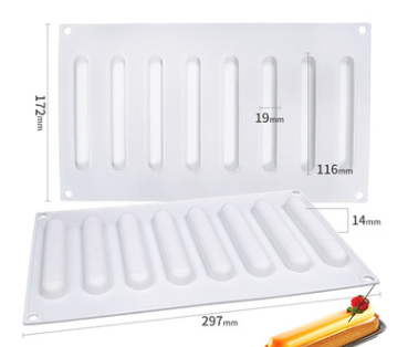 8 Moldes de Silicona Ovalados para Mousse, Postres y Chocolate - Image 10