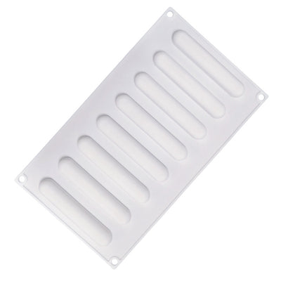 8 Moldes de Silicona Ovalados para Mousse, Postres y Chocolate