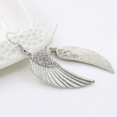 Aretes Alas de Ángel con Diamantes para Mujer - Image 6
