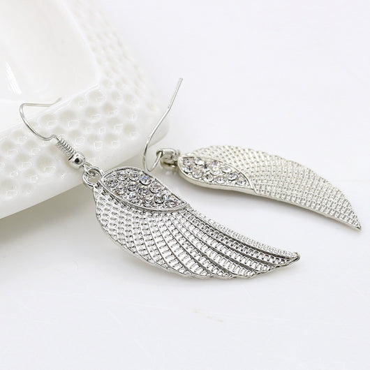 Aretes Alas de Ángel con Diamantes para Mujer - Image 6