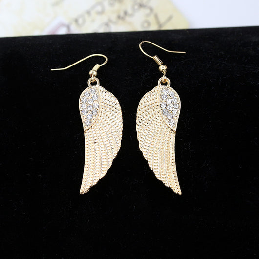 Aretes Alas de Ángel con Diamantes para Mujer - Image 7