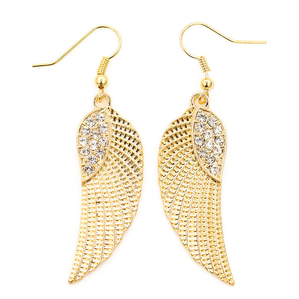 Aretes Alas de Ángel con Diamantes para Mujer - Image 3