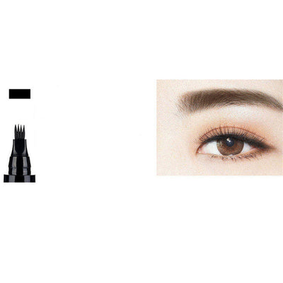 Delineador de Cejas Bifurcado con Tinta Líquida de 4 Puntas - Image 6