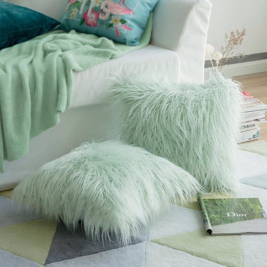Funda de Almohada Estilo Playa con Lana Sintética Degradada y Efecto Abrazo - Image 11