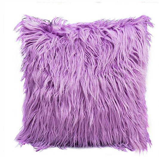 Funda de Almohada Estilo Playa con Lana Sintética Degradada y Efecto Abrazo