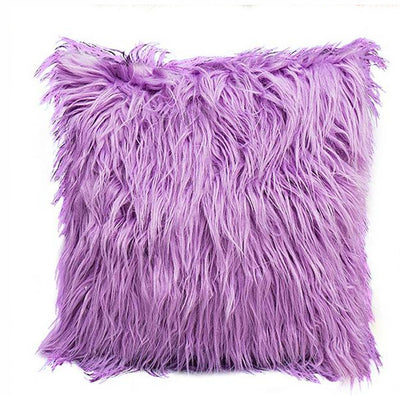 Funda de Almohada Estilo Playa con Lana Sintética Degradada y Efecto Abrazo