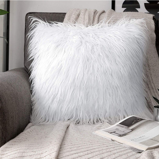 Funda de Almohada Estilo Playa con Lana Sintética Degradada y Efecto Abrazo - Image 6