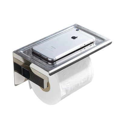 Portarrollos de Acero Inoxidable 304 con Soporte para Celular - Organizador de Baño Multifuncional - Image 8
