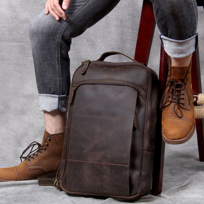 Mochila Vintage Cuero Crazy Horse - Image 10