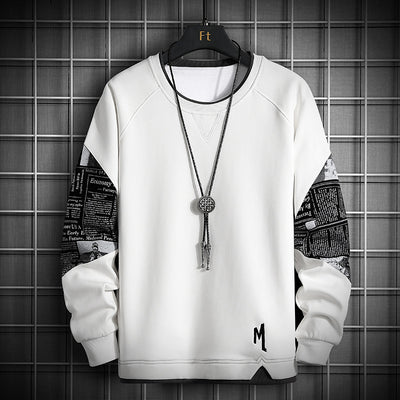 Camiseta Manga Larga Cuello Redondo Básica Versátil para Hombre - Image 3