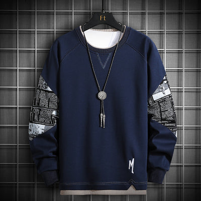 Camiseta Manga Larga Cuello Redondo Básica Versátil para Hombre - Image 6