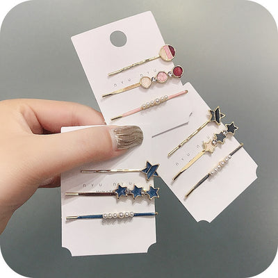 Set de Horquillas Perla Coreanas con Clips Combinados para Peinado - Image 23