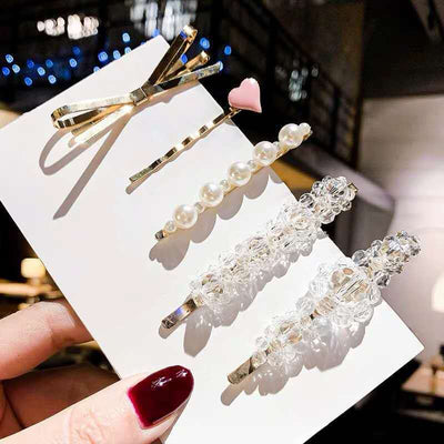 Set de Horquillas Perla Coreanas con Clips Combinados para Peinado - Image 4