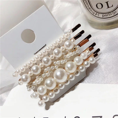 Set de Horquillas Perla Coreanas con Clips Combinados para Peinado - Image 18