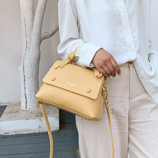 Bolsa de Hombro Retro Texturizada Estilo Japón y Corea del Sur