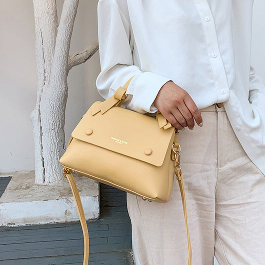 Bolsa de Hombro Retro Texturizada Estilo Japón y Corea del Sur