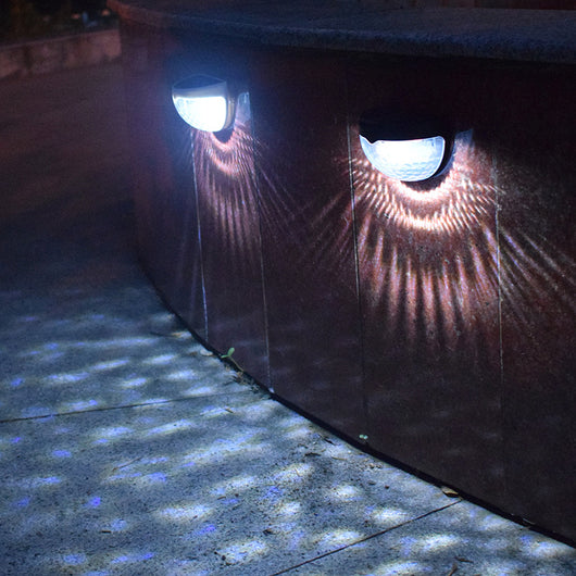 Lámpara Solar Semicircular para Cerca y Jardín con Efecto Gota de Agua - Image 14