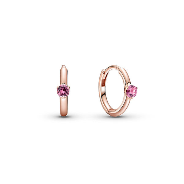 Aretes de Plata 925 Gota de Agua Oro Rosa - Diseño Minimalista Elegante - Image 6
