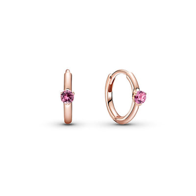 Aretes de Plata 925 Gota de Agua Oro Rosa - Diseño Minimalista Elegante - Image 6