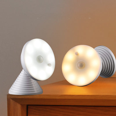 Lámpara Nocturna con Sensor de Movimiento 360° - Luz Dual Blanca y Amarilla USB - Image 4