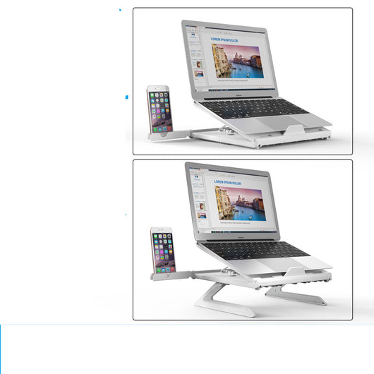 Soporte Ajustable para Laptop en Aluminio - Portátil y Plegable - Image 2