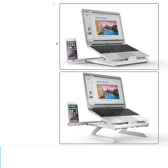 Soporte Ajustable para Laptop en Aluminio - Portátil y Plegable