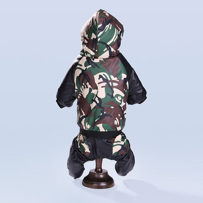 Abrigo Camuflado con Capucha para Mascotas - Otoño e Invierno